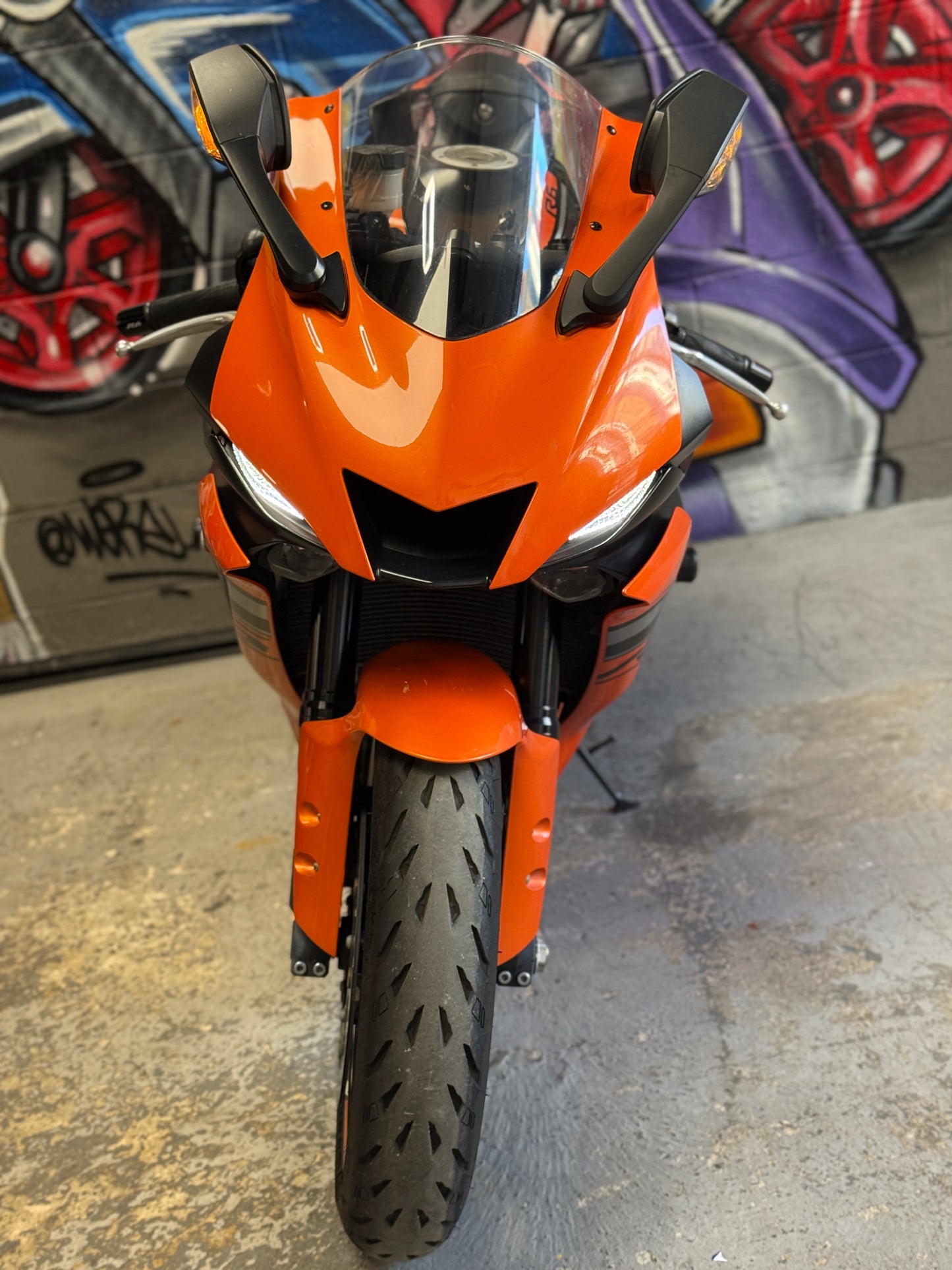 2020 Yamaha R6 AKRAPOVIC Vivid Orange Black