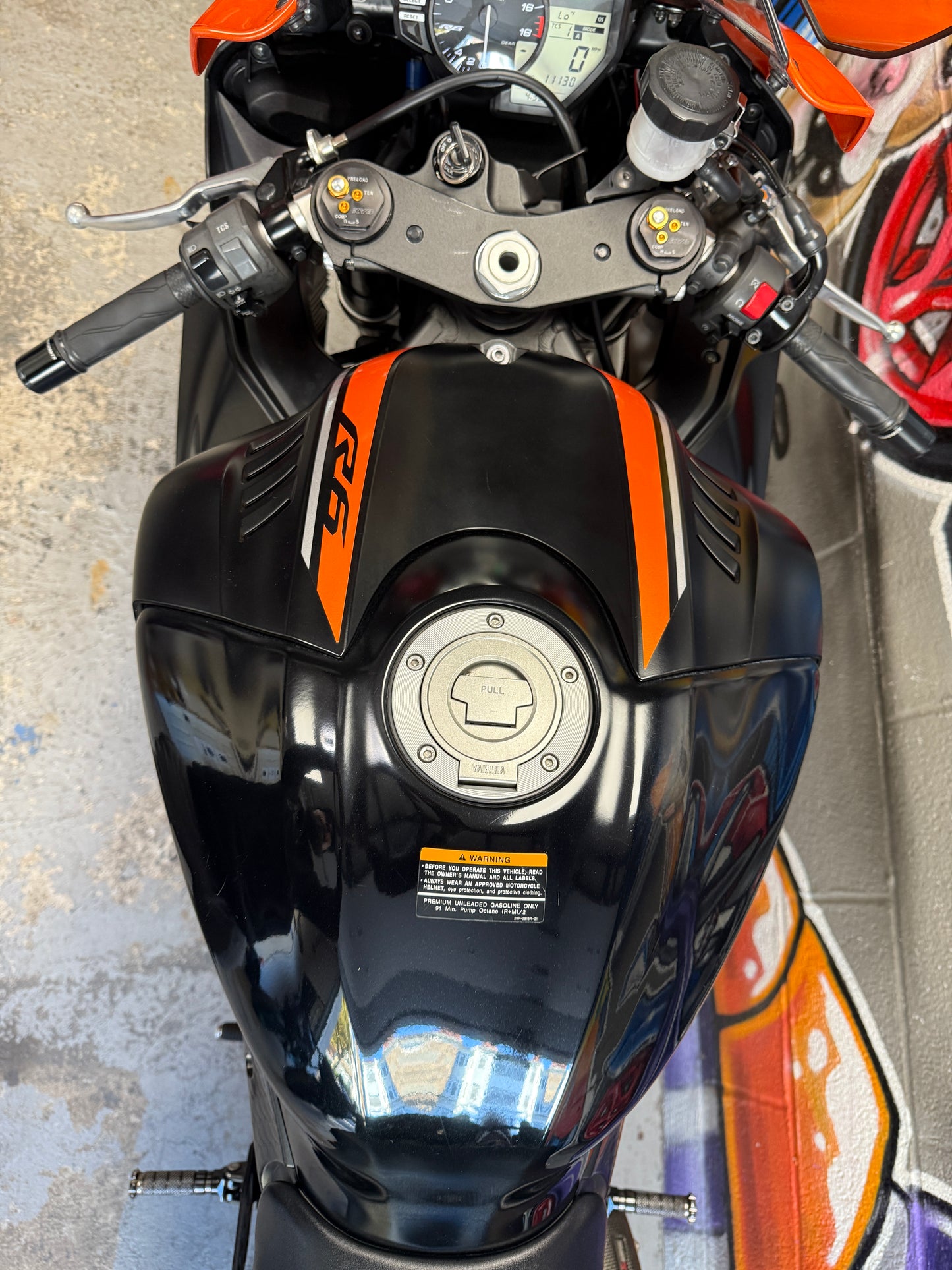 2020 Yamaha R6 AKRAPOVIC Vivid Orange Black