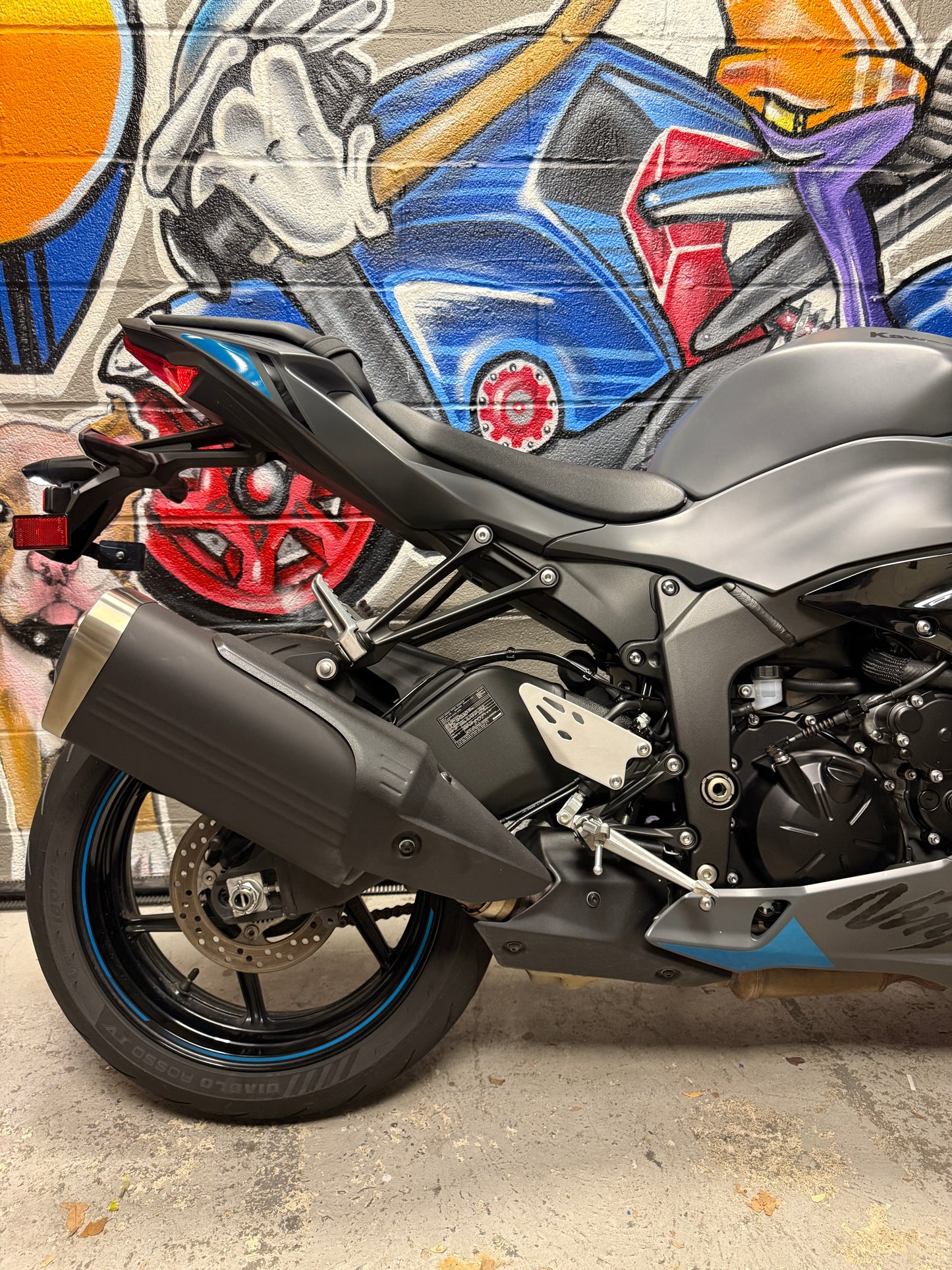 2025 Kawasaki Ninja ZX6R Matte Grey and Blue