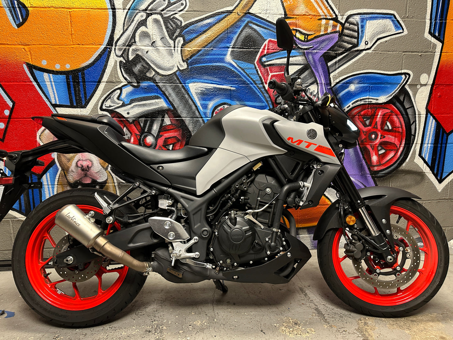 2020 YAMAHA MT03 GREY RED