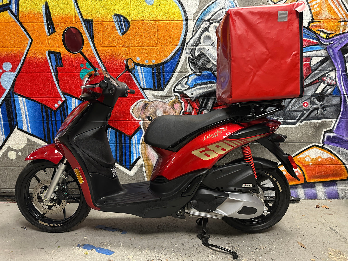 2024 Piaggio Liberty 150 S Rosso Atlas UBER EATS