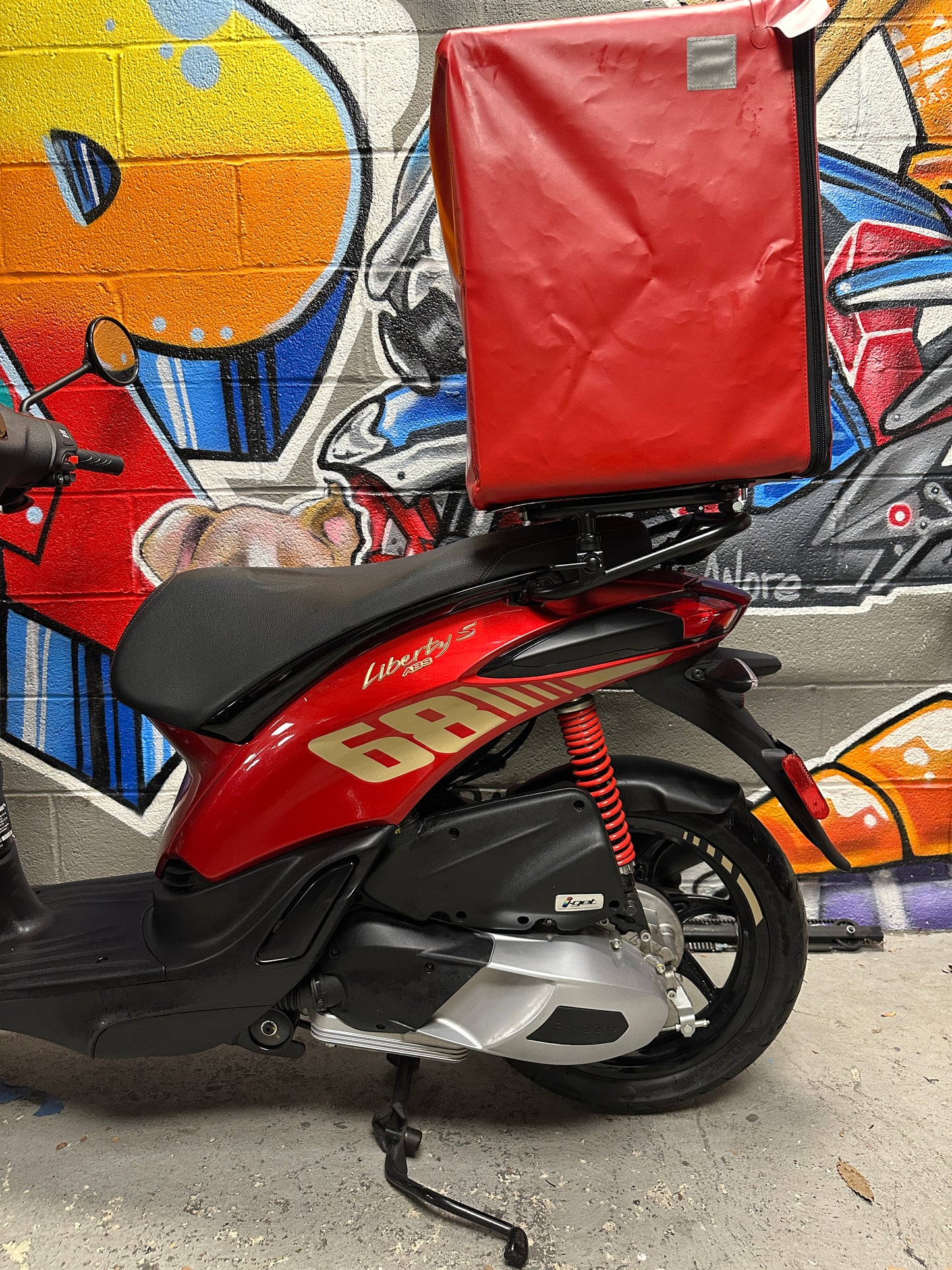 2024 Piaggio Liberty 150 S Rosso Atlas UBER EATS